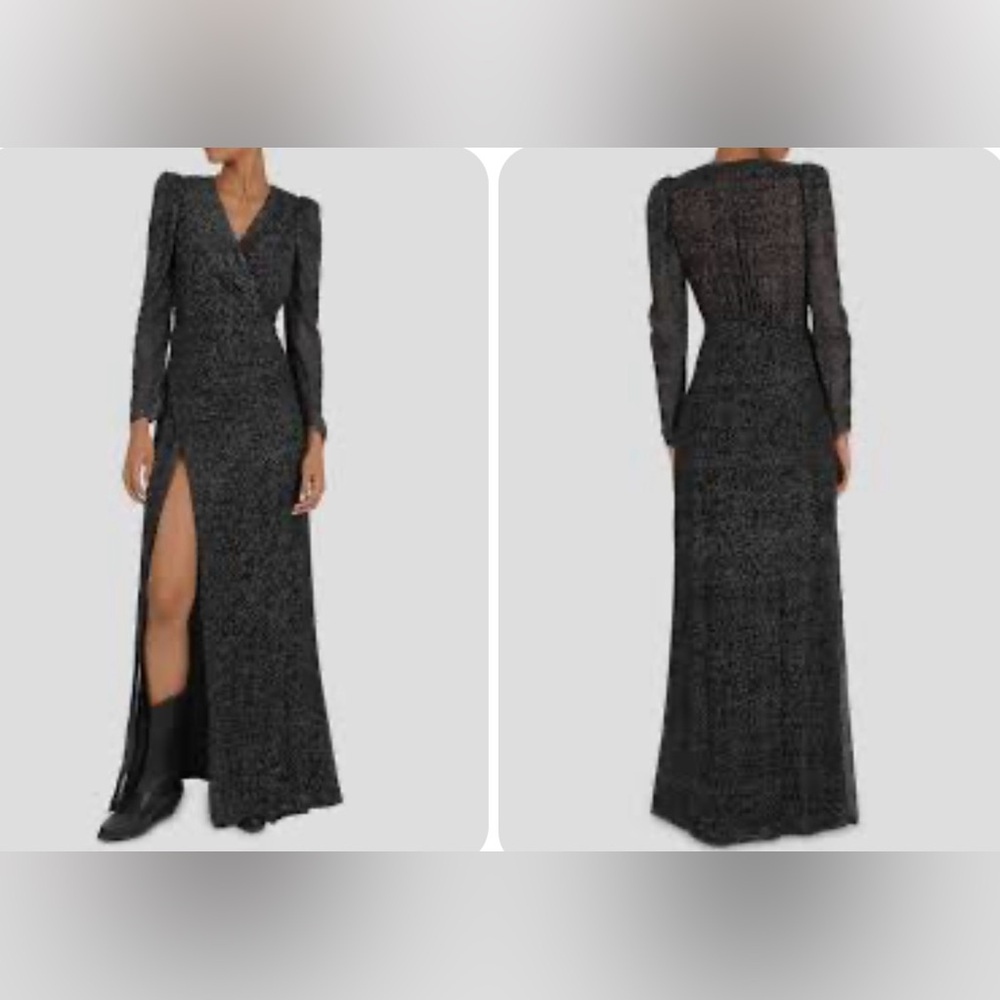Ba&sh Charlie burnout maxi dress. Size 3. Worn once. In excellent condition